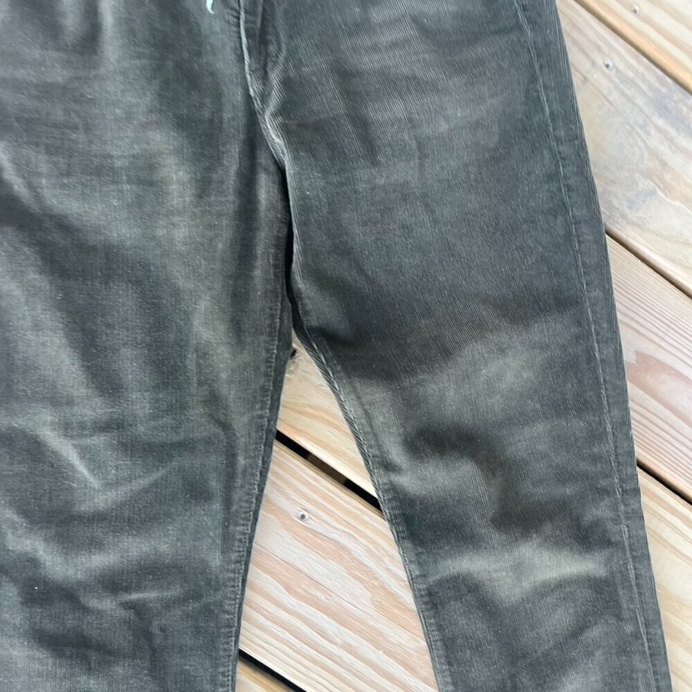 ** Vince Men's Corduroy Jeans Pants 32 Olive Green Slim - Picture 5 of 12